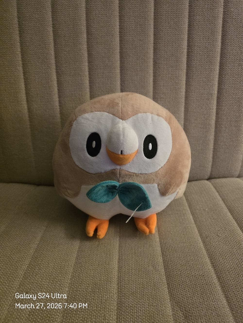 Pokemon Center Original Rowlet Poke Plush 7" Stuffed Animal Toy